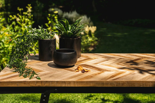 Bondi Vaas Zwart Rond