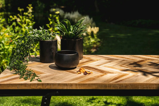 Bondi Vaas Zwart Rond