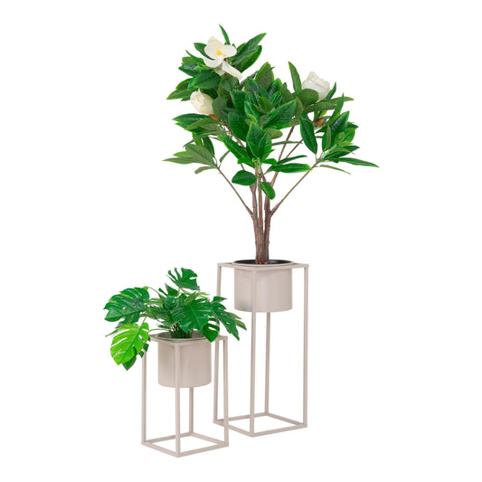 Marla Bloempot Set Beige Ø17 op poten