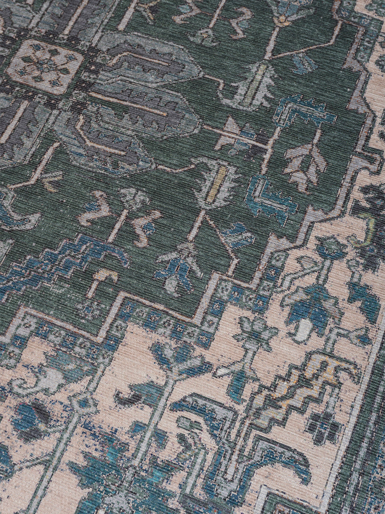 Heris Tapijt Groen 200 x 290 cm