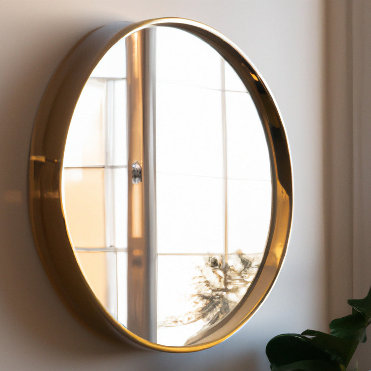Ronde spiegels met gouden of zwarte rand