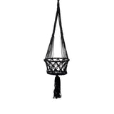 De Macrame Planthanger - Zwart - L