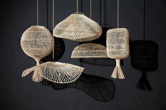 Dumpling Hang en Vloerlamp Naturel M