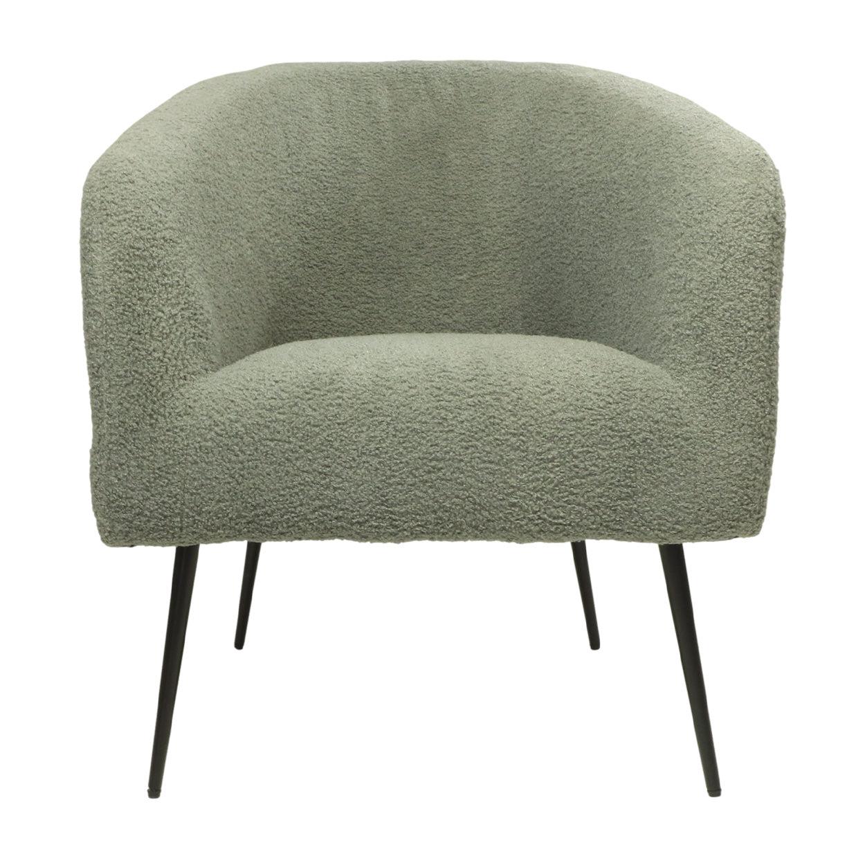 Ida Fauteuil Grijs Bouclé