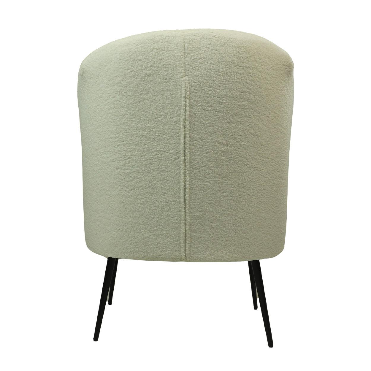 Ida Fauteuil Wit Bouclé