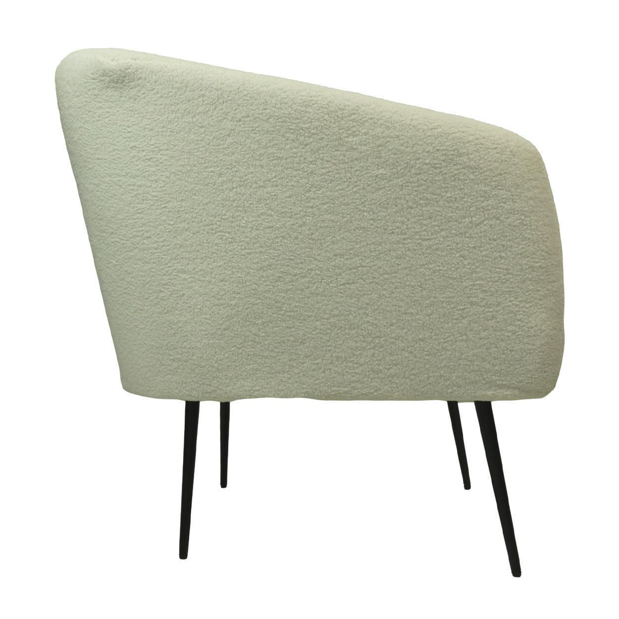 Ida Fauteuil Wit Bouclé