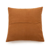 Four Panel Leather Kussenhoes Camel 40x40