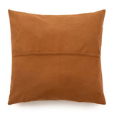 Four Panel Leather Kussenhoes Camel 60x60