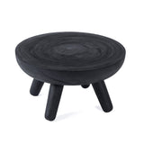 Losten Salontafel – Ronde Zwarte Salontafel Suarhout Ø78 cm