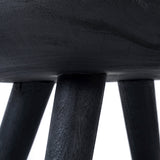 Losten Salontafel – Ronde Zwarte Salontafel Suarhout Ø78 cm