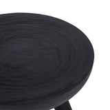 Losten Salontafel – Ronde Zwarte Salontafel Suarhout Ø78 cm