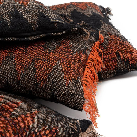Oh My Gee Kussenhoes Zwart Oranje 60x60