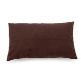 Six Panel Kussenhoes Leder Chocolade 30x50