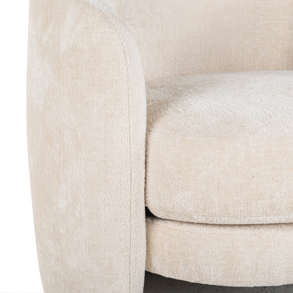 Fenna Fauteuil Wit Chenille