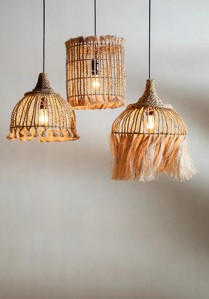 Abaca Bird Cage Hanglamp Naturel M