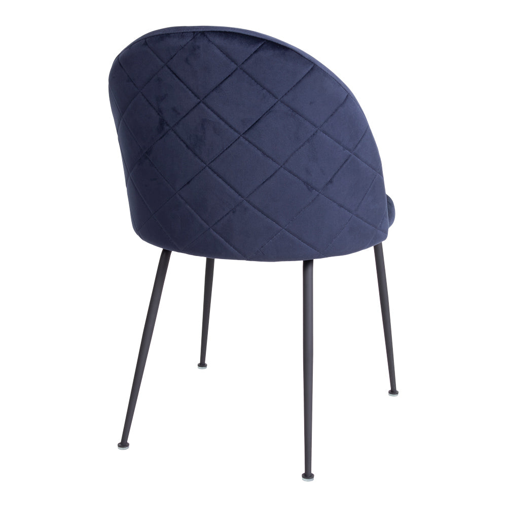 Geneve Luxe SET Keukenstoel/Eetkamerstoel Velvet Blauw Set van 2
