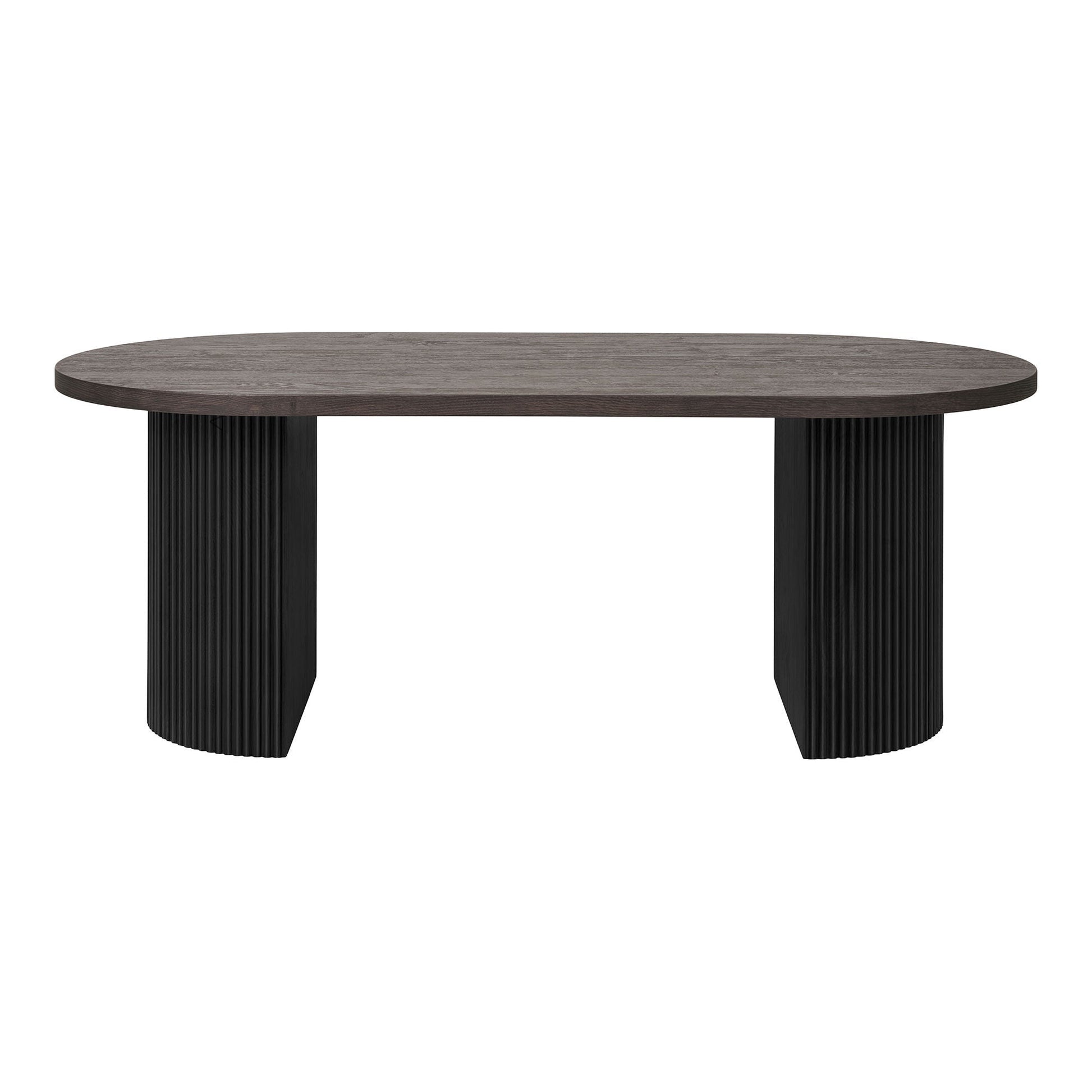 House Nordic Boavista salontafel rechthoekig donkerbruin in minimalistische woonkamer met MDF blad 120×60×45 cm