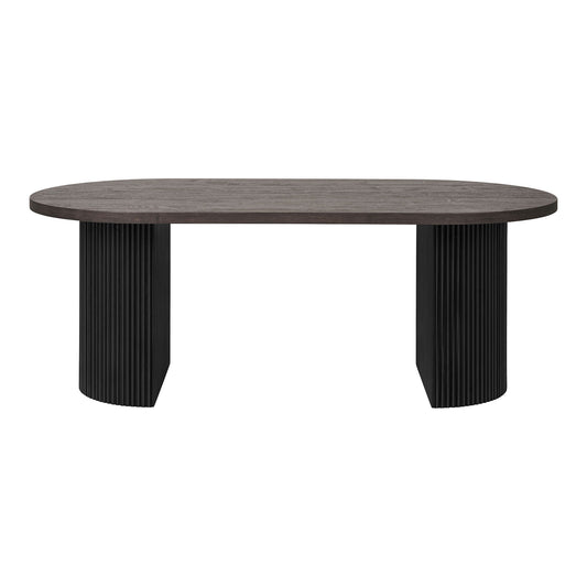House Nordic Boavista salontafel rechthoekig donkerbruin in minimalistische woonkamer met MDF blad 120×60×45 cm