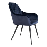 Harbo Eetkamerstoel Blauw Velvet Set van 2