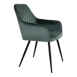 Harbo Eetkamerstoel Groen Velvet Set van 2