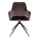 Harbo Eetkamerstoel Mushroom Velvet Draaibaar Set van 2