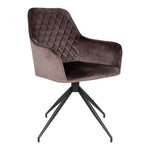 Harbo Eetkamerstoel Mushroom Velvet Draaibaar Set van 2