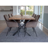 Harbo Eetkamerstoel Mushroom Velvet Set van 2