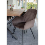 Harbo Eetkamerstoel Mushroom Velvet Set van 2