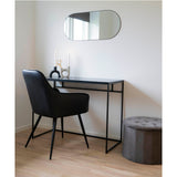 Jersey Spiegel Ovaal Zwart 35x60