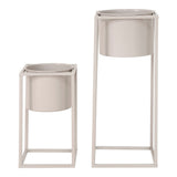 Marla Bloempot Set Beige Ø17 op poten