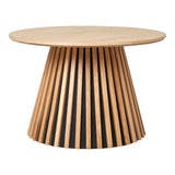 House Nordic Osaka Salontafel ronde naturel eikenfineer Ø70 cm met elegant Scandinavisch design, zachte rondingen en warme sfeer.