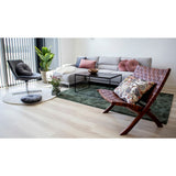Perugia Fauteuil in Teak en Bruin Leer
