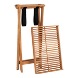 Los lattenblad van Ronda dienbladtafel in House Nordic teakhout, met strak lattenpatroon en natuurlijke finish