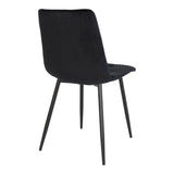 Svendborg Eetkamerstoel Velvet Zwart Set van 2