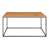 2 cm dik eikenlook blad van de House Nordic Vita salontafel in onderhoudsvriendelijk spaanplaat met zichtbare houtnerf
