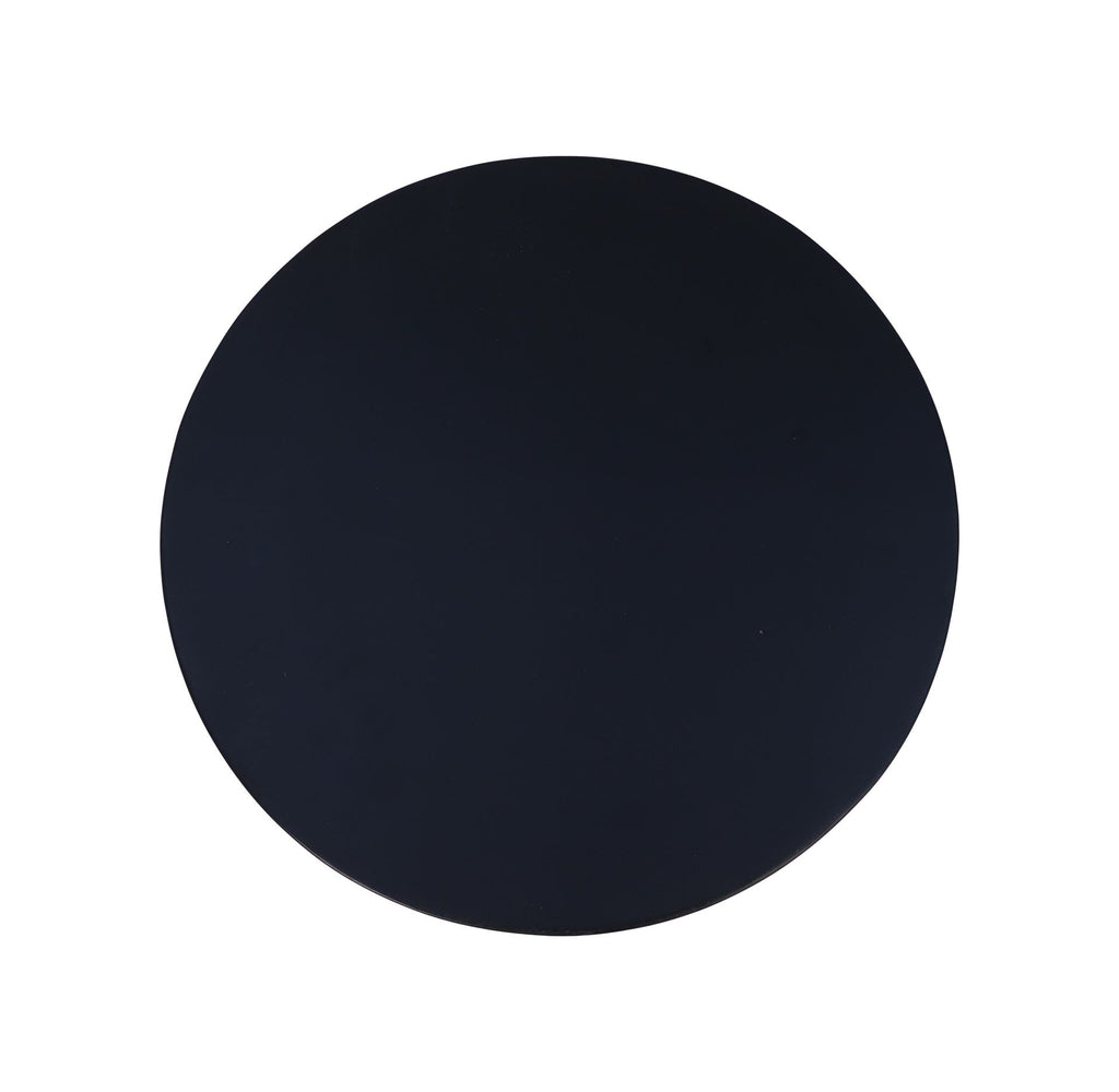 Donkerblauw, rond siliconen onderzetter met een matte afwerking, minimalistisch en elegant ontwerp.