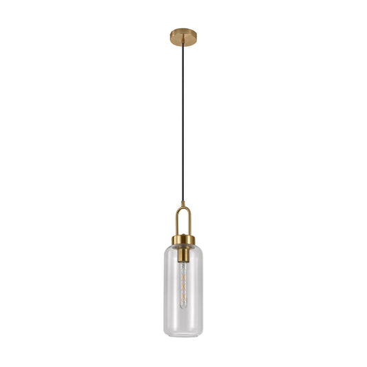 Luton Hanglamp Transparant Glas Goud Detail