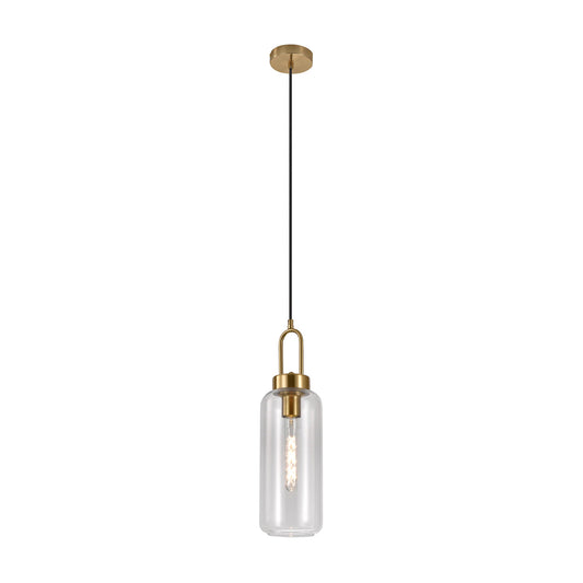 Luton Hanglamp Transparant Glas Goud Detail