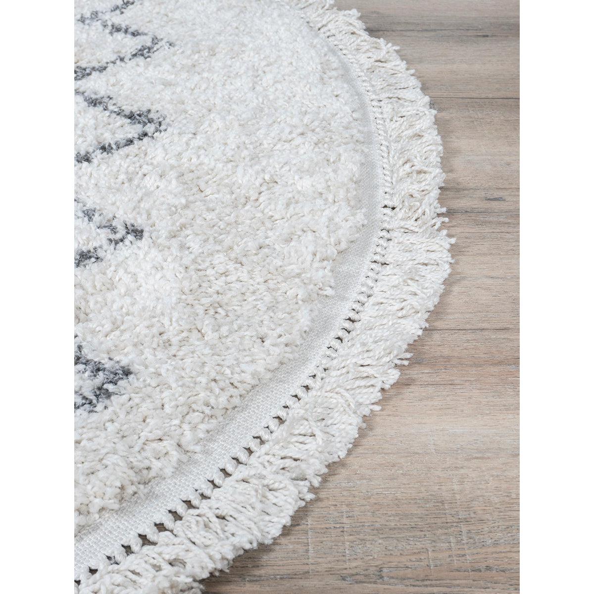 Marrakesh Tapijt Creme Rond ø120 cm