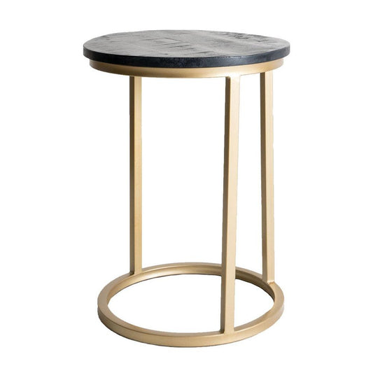 Roos Laptoptafel Rond Zwart Goud