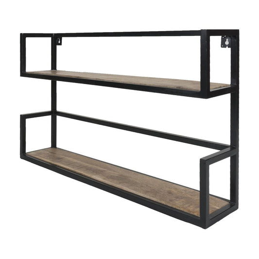 Vintage Wandplank Duo Hout