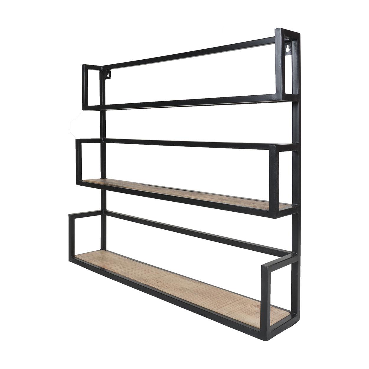Vintage Wandplank Trio Hout