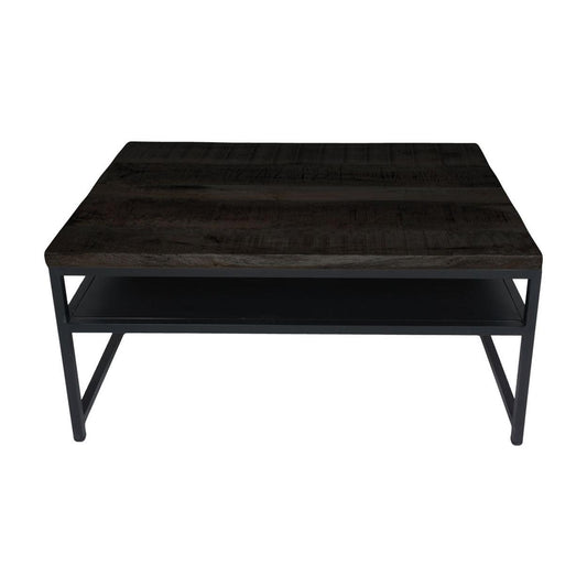 Delhi Salontafel 91 x 61 cm Zwart Hout - House of Baboon - Home67