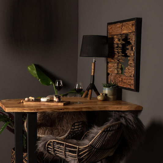 Dominica Spiegel 60x60 Hout Teak - House of Baboon - HSM Collection