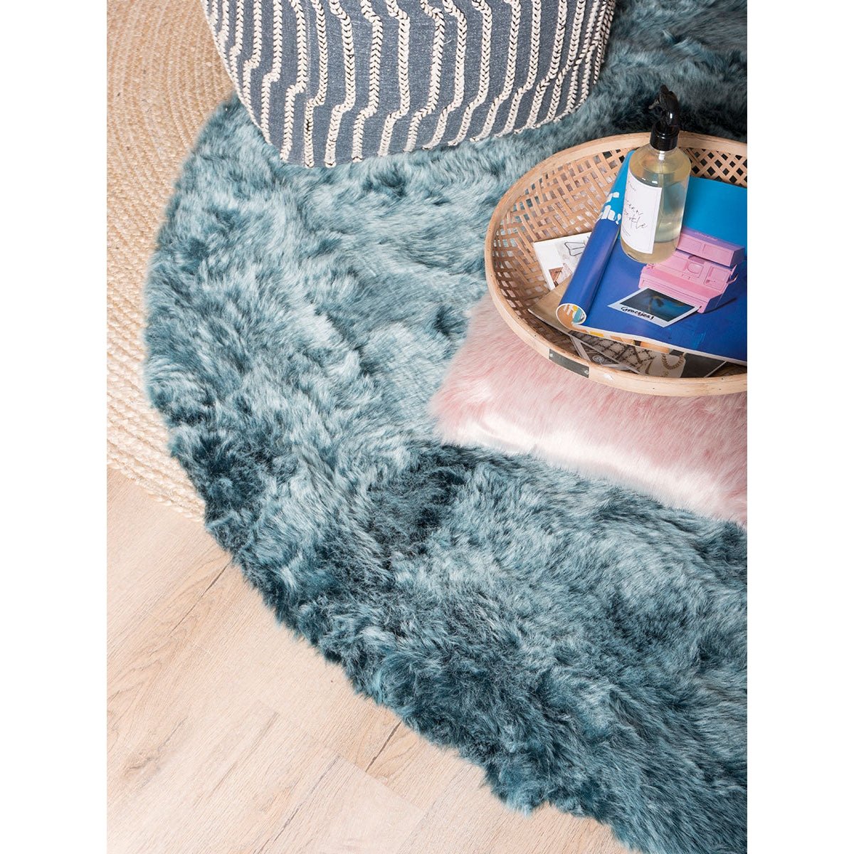 Donsie Tapijt Blauw Rond ø160 cm - House of Baboon - Home67