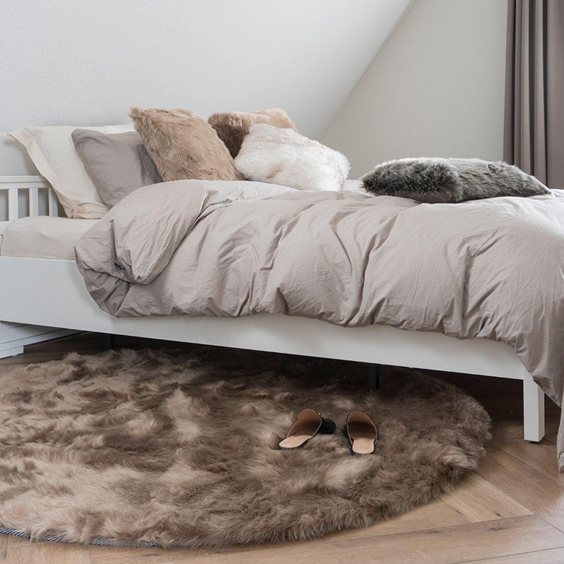 Donsie Tapijt Bruin Rond ø160 cm - House of Baboon - Home67