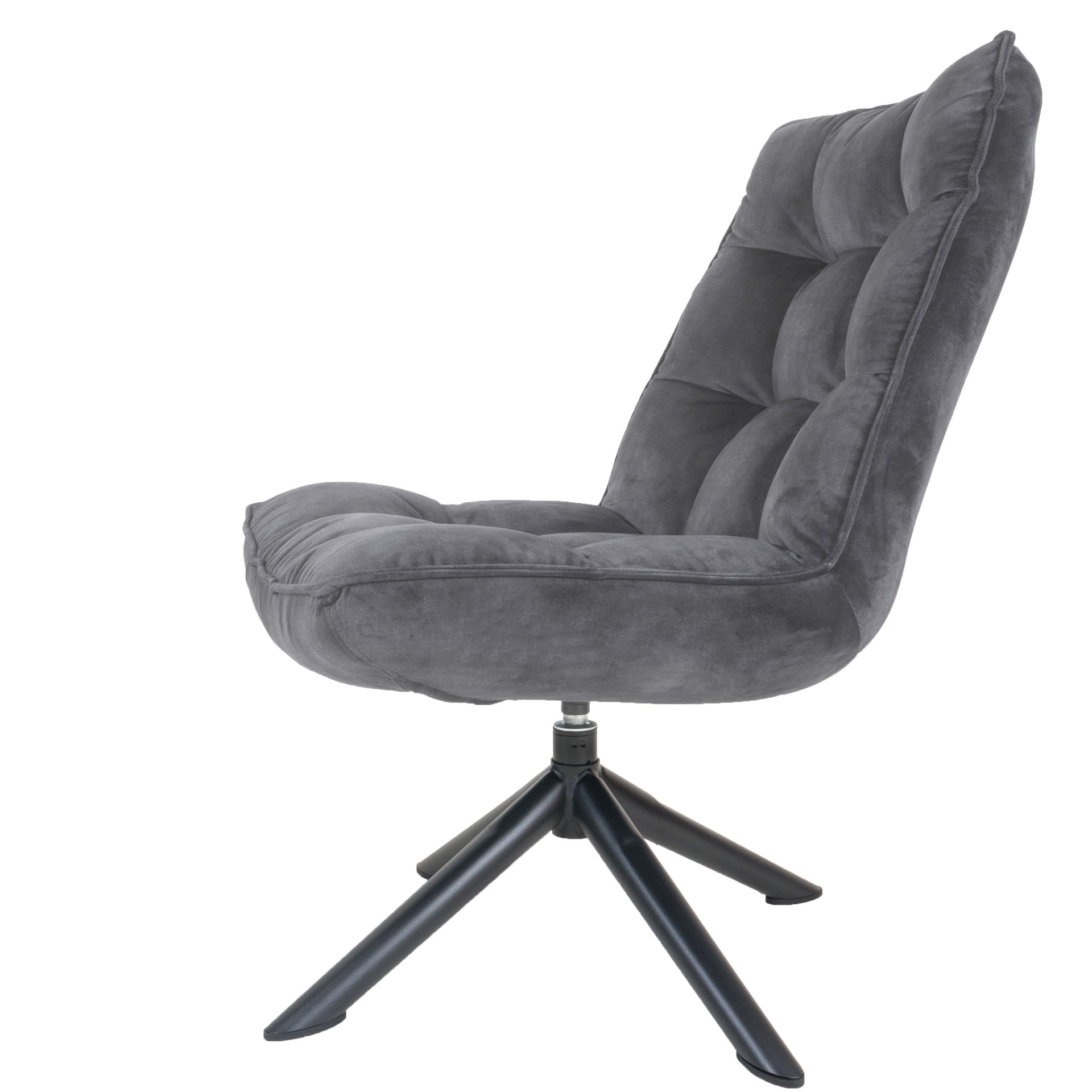 Dorus Fauteuil Adore Velvet - Dark Grijs - House of Baboon - Home67