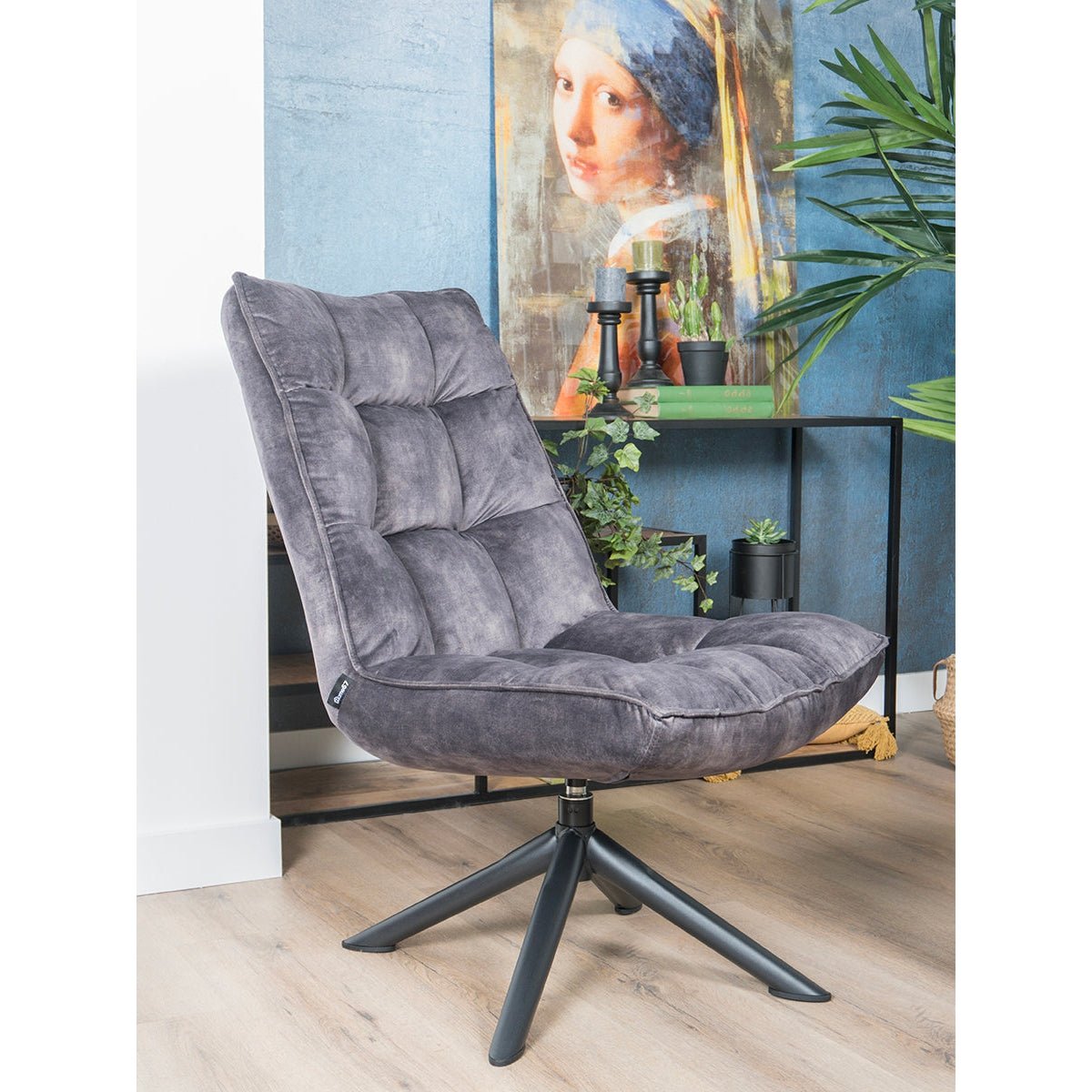 Dorus Fauteuil Adore Velvet - Dark Grijs - House of Baboon - Home67