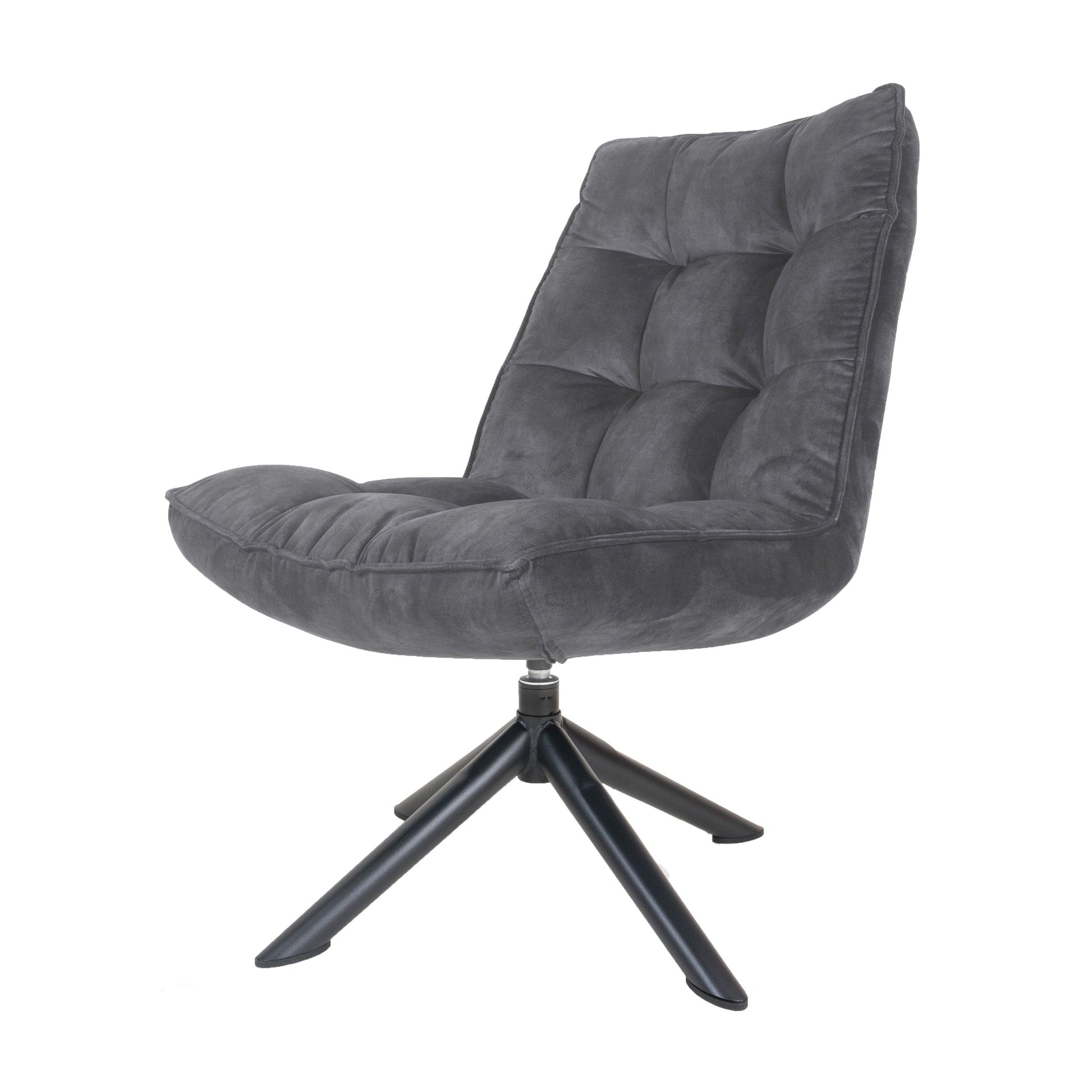 Dorus Fauteuil Adore Velvet - Dark Grijs - House of Baboon - Home67