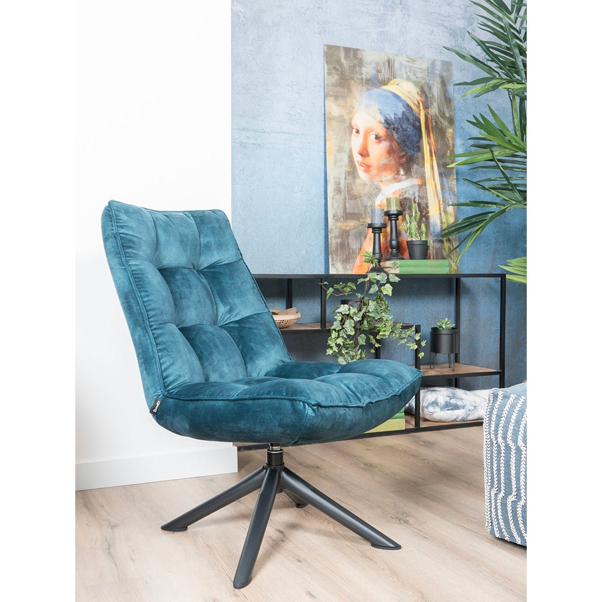 Dorus Fauteuil Adore Velvet - Petrol - House of Baboon - Home67